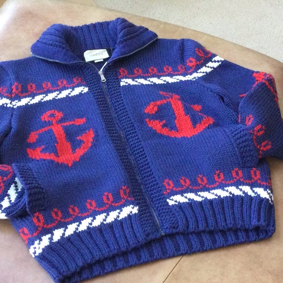 ⭐️⭐️⭐️SOLD ⭐️⭐️⭐️Gucci - Relaxed Intarsia Wool Zip-Up Cardigan - Picture 11 of 17